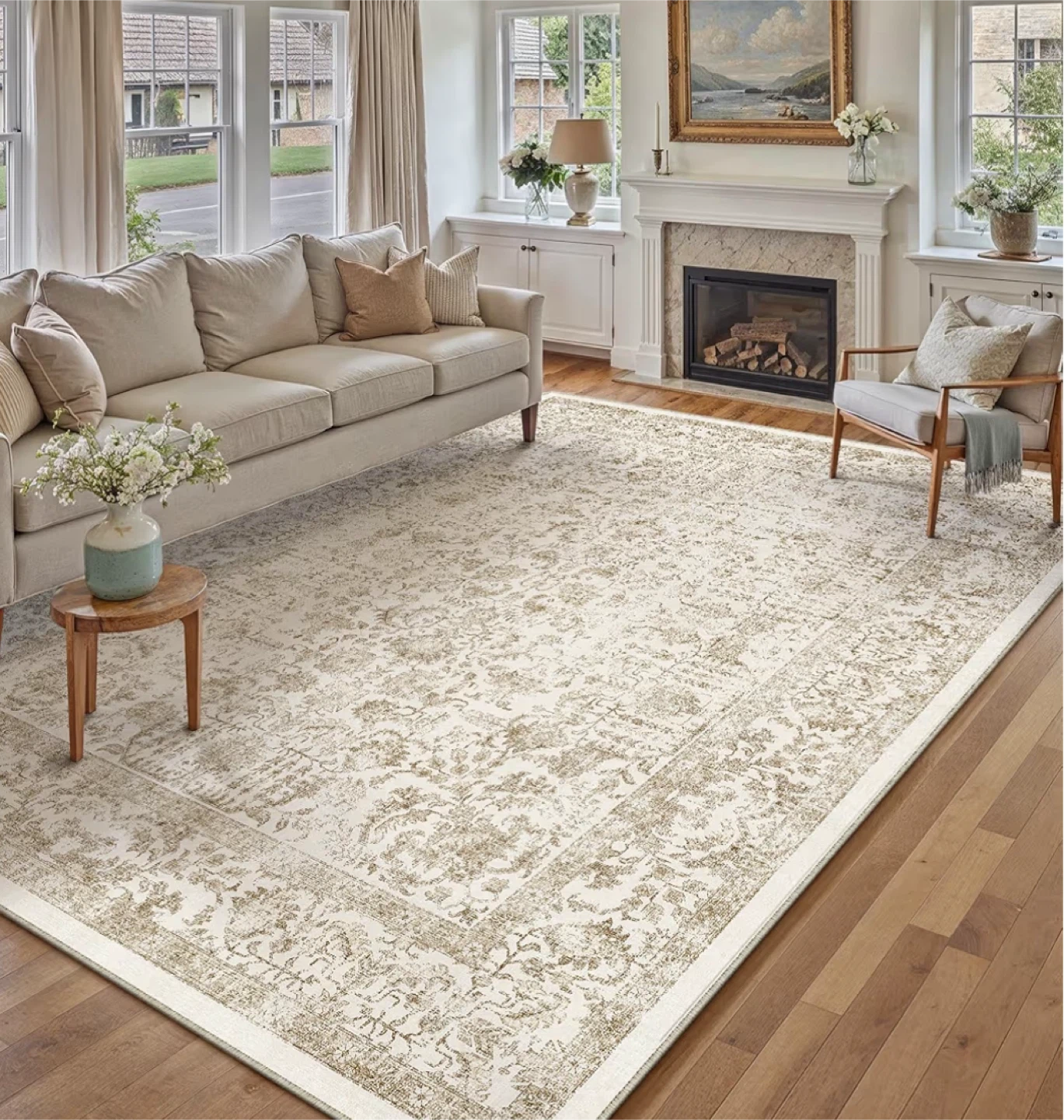 9x12 Feet Area Rug - Easy Clean & Pet-Friendly - photo 3