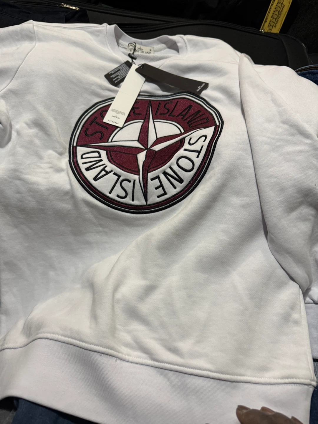 Stone Island White Crewneck - Size M - photo 2