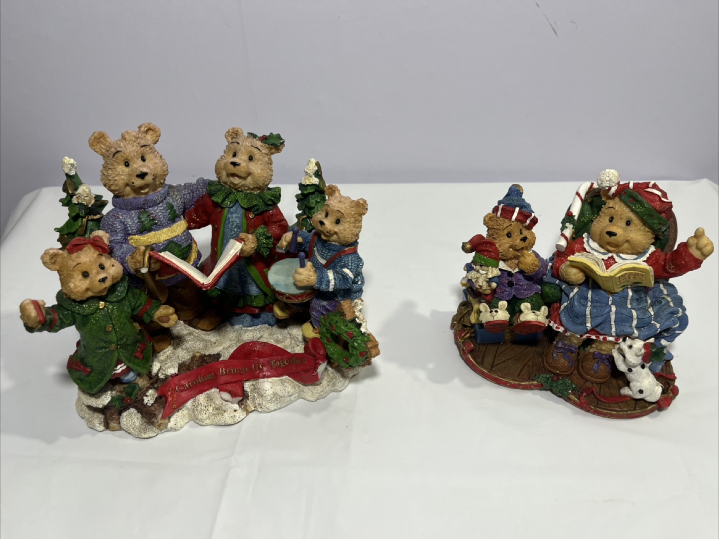 Collectible Caroling Bears Figurines