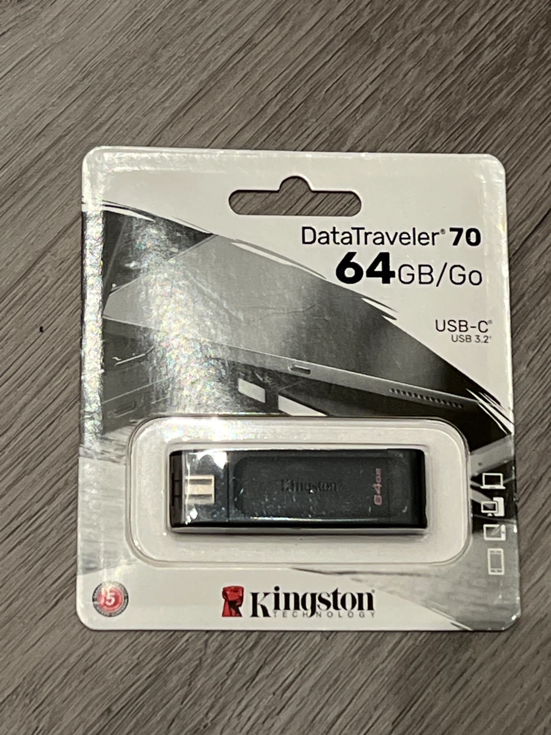 Kingston DataTraveler 64GB USB-C Flash Drive - Brand New