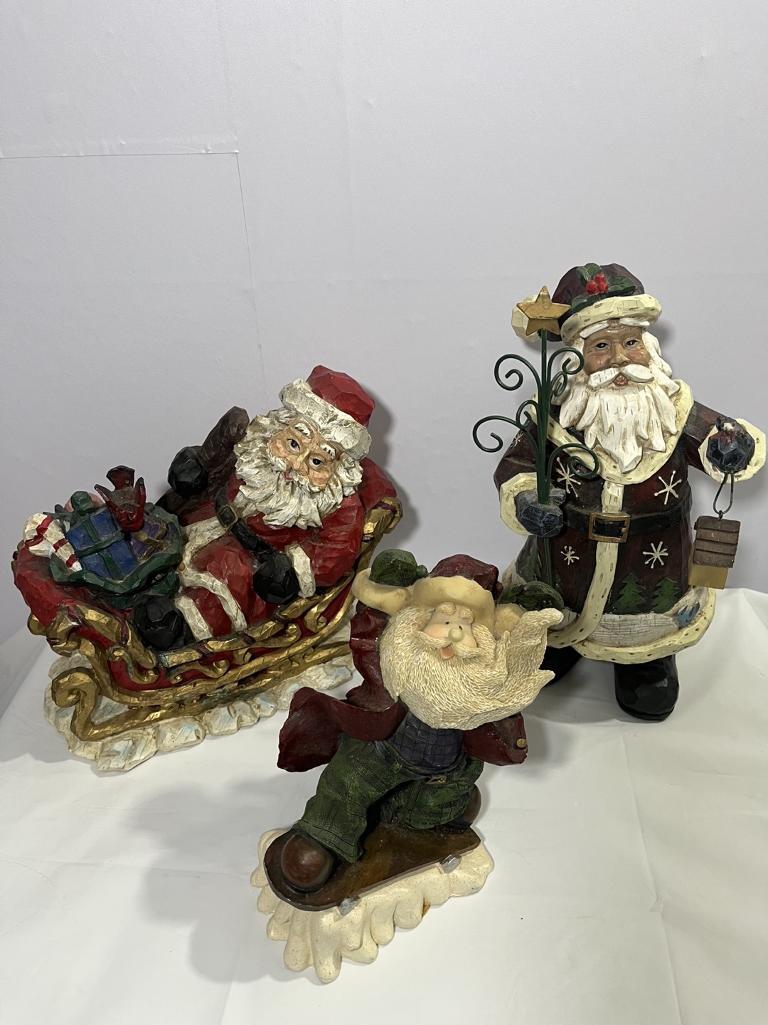 Santa Claus Figurines - Set of 3