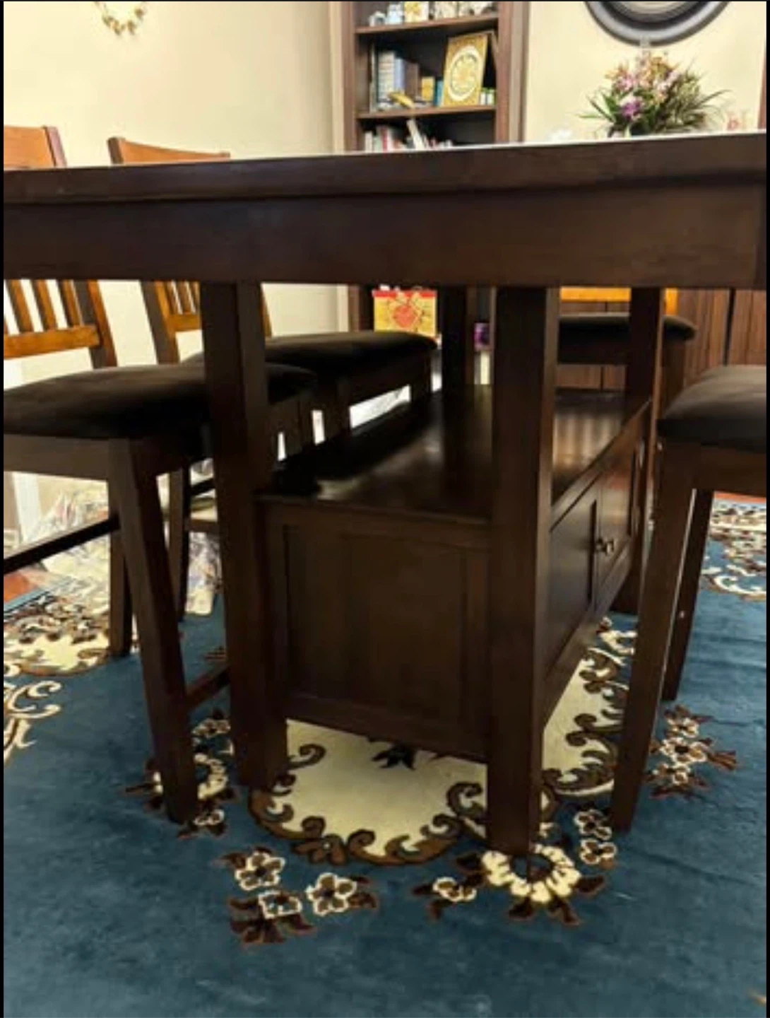 Extendable Dining Table with Tile Inlay - photo 2