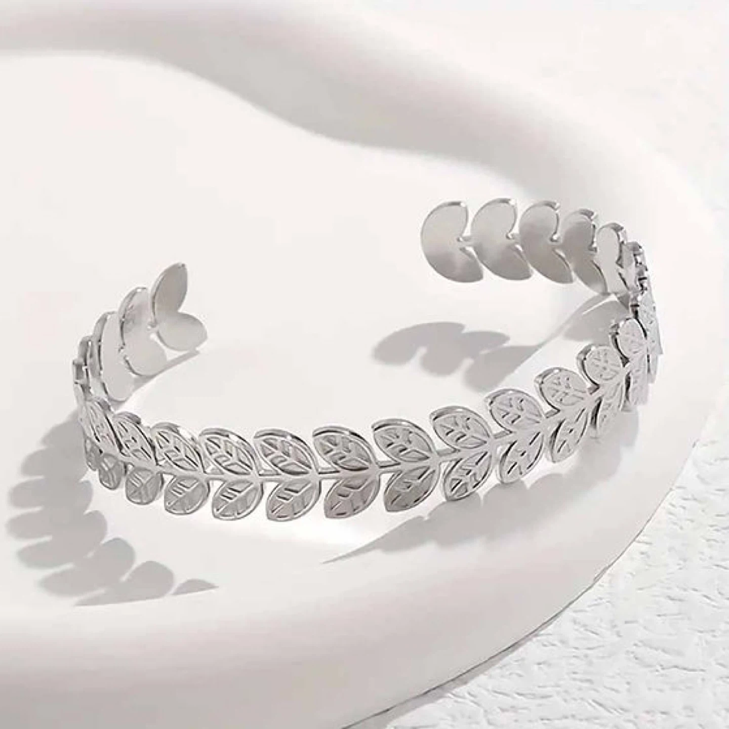 Leaf Bangle Bracelet Simple Fashion Bracelets For Girls - photo 2