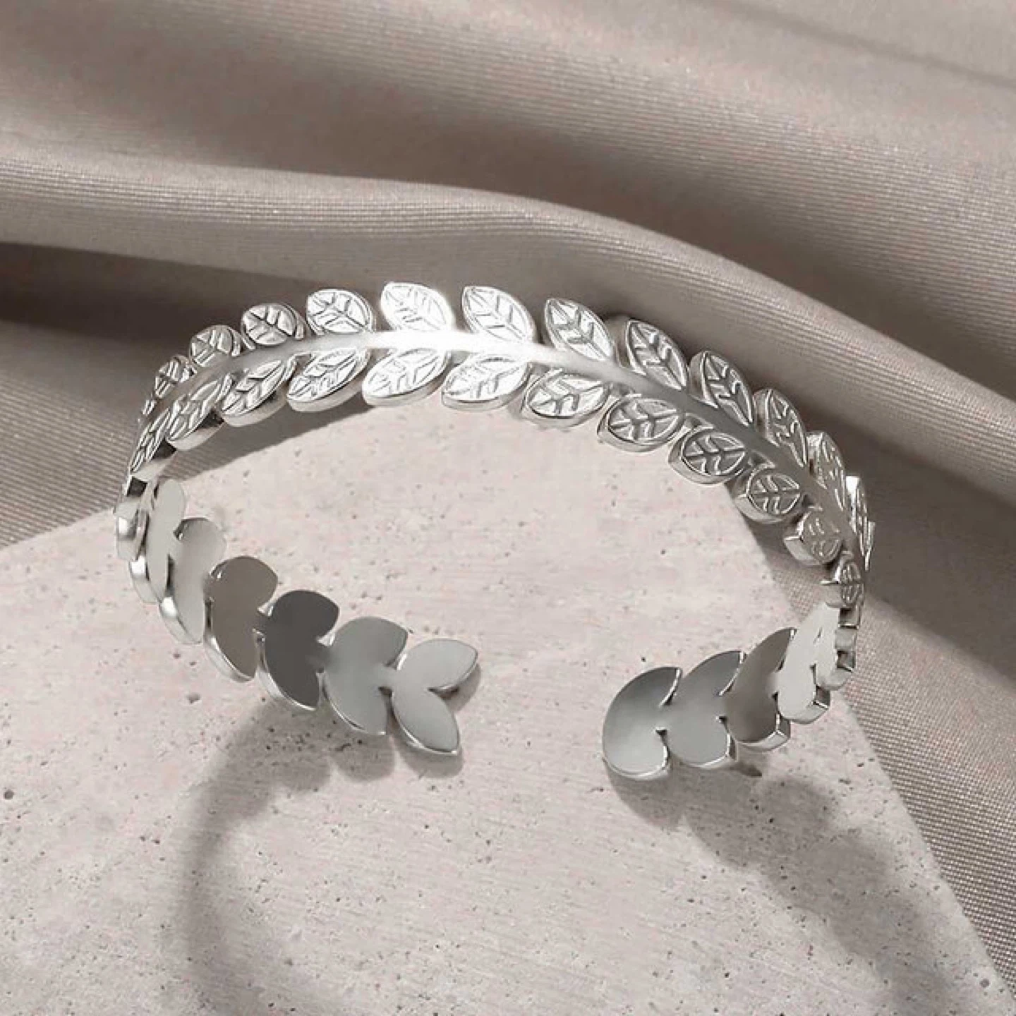Leaf Bangle Bracelet Simple Fashion Bracelets For Girls