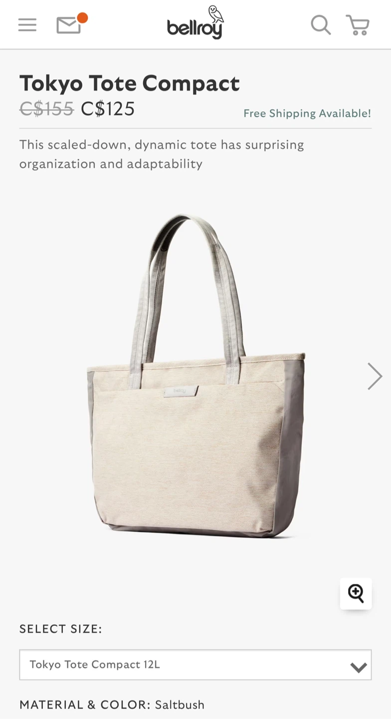 Bellroy Tokyo Tote Compact - Saltbush - photo 3