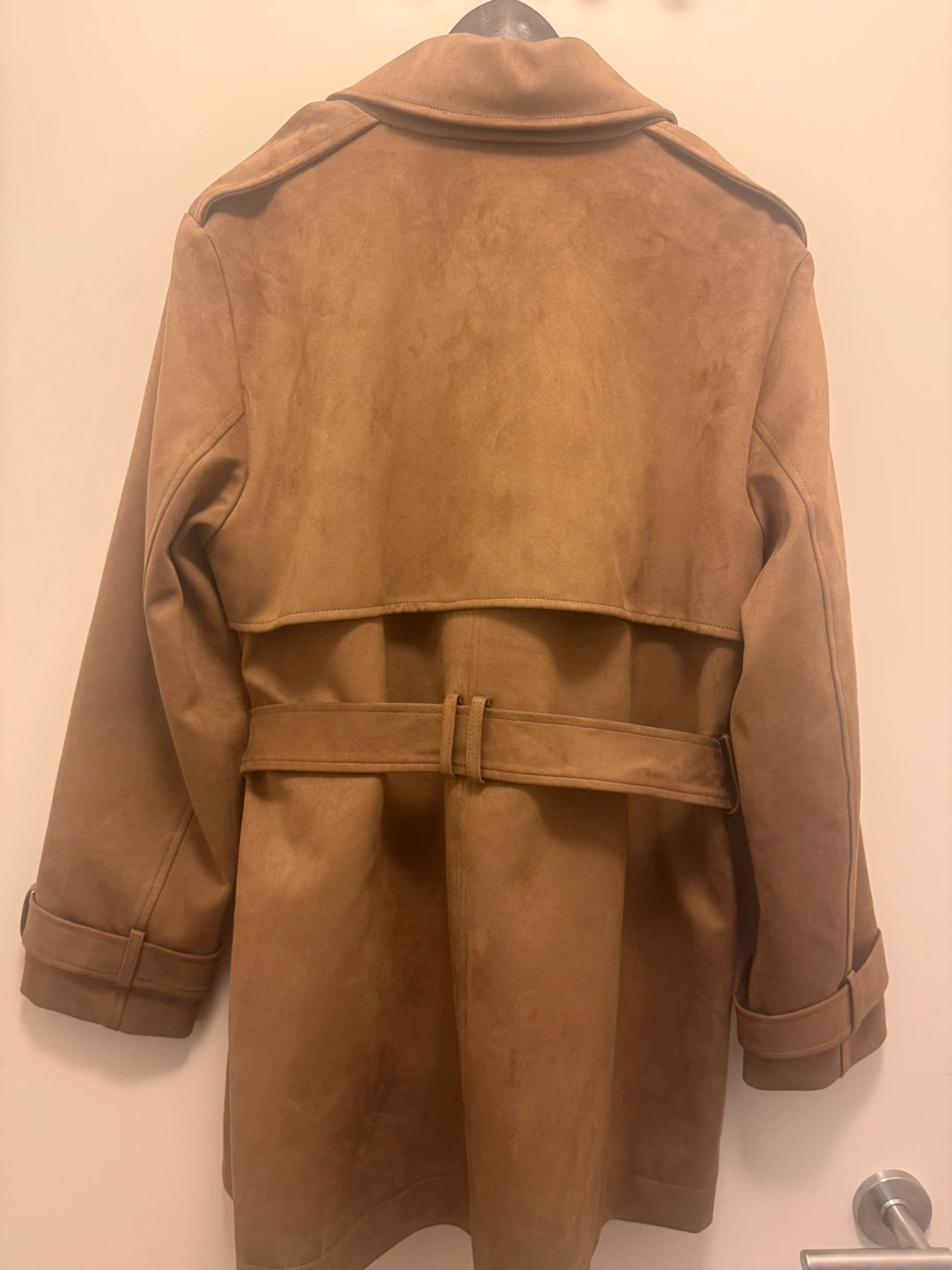 Zara Faux Suede Trench Coat - Size L - photo 4
