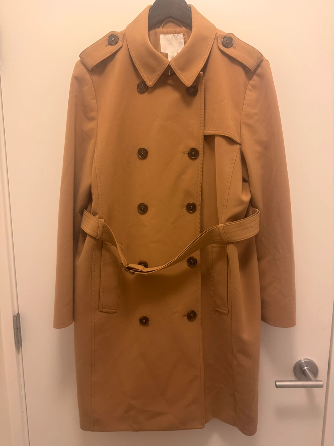 H&M Beige Trench Coat - Size Large