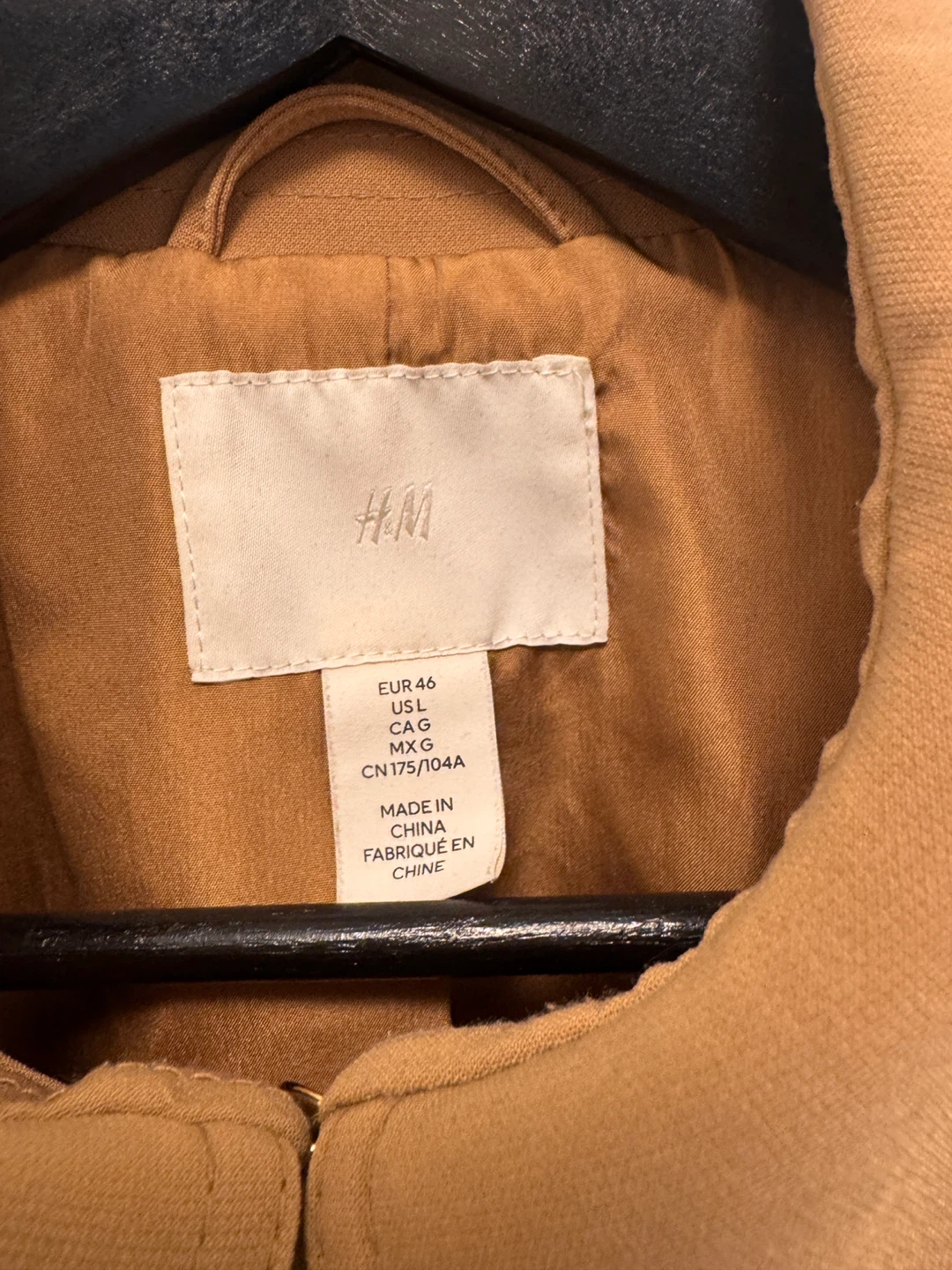 H&M Beige Trench Coat - Size Large - photo 3