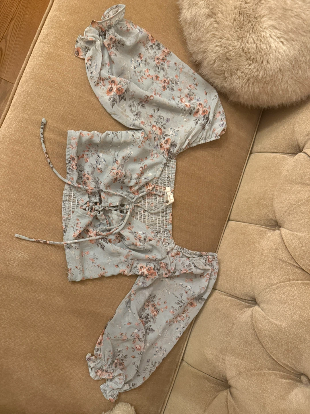 Blush BJ Floral Top - Size Small