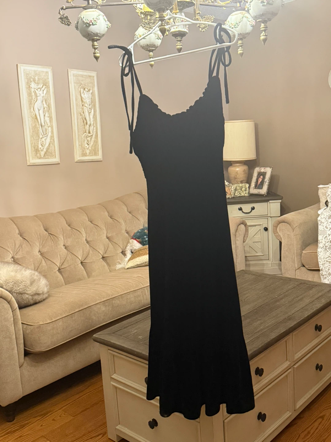 Dex Dressed Up Black Velvet Dress - Size XS