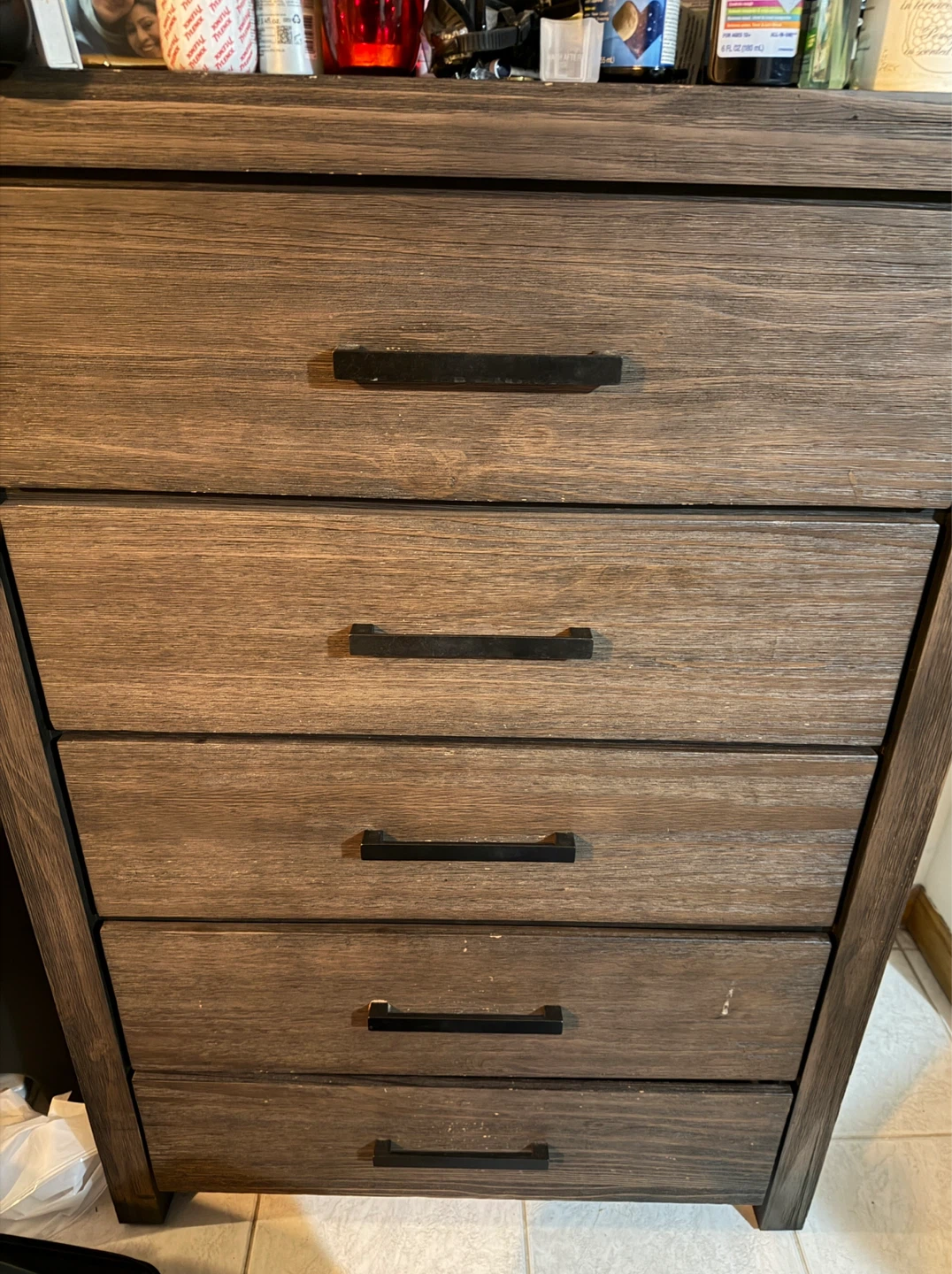 Moving out Sale: Bobs Wooden 5-Drawer Dresser - photo 2