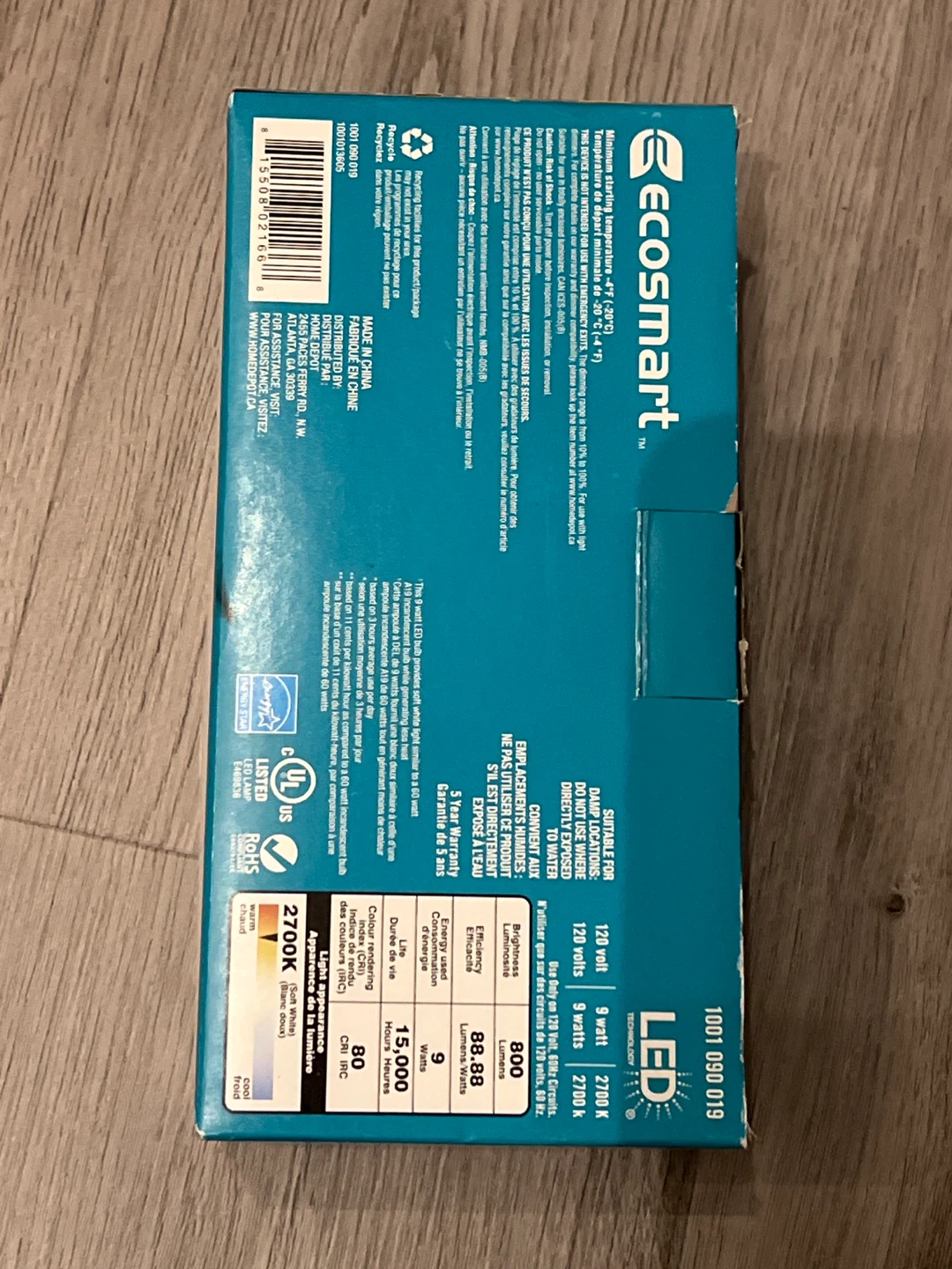 Ecosmart 60W LED Light Bulbs - 4 Pack - New - photo 2