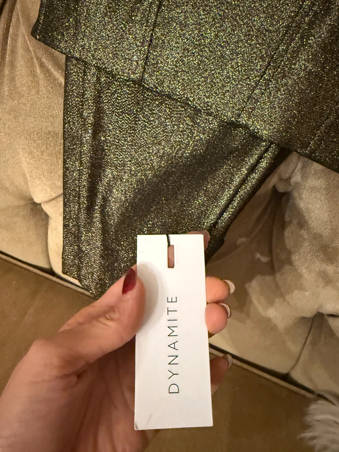 Dynamite Bowie Cropped Flare Pant & Corset Set - XS - photo 2