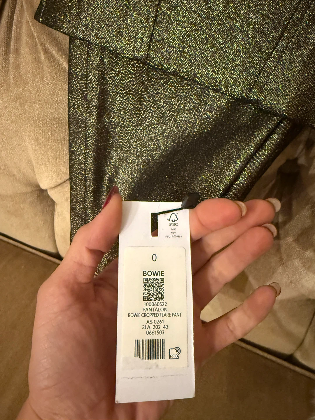 Dynamite Bowie Cropped Flare Pant & Corset Set - XS - photo 3