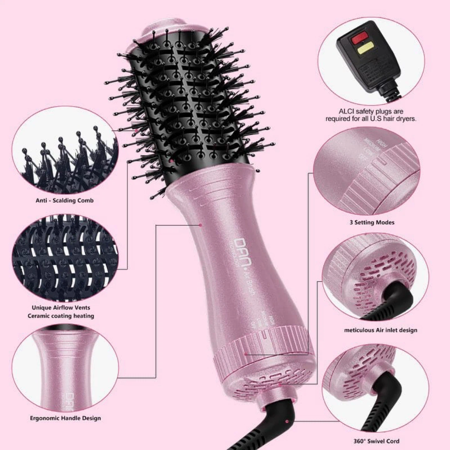 DAN Technology 2 Inch Hot Air Brush - New!