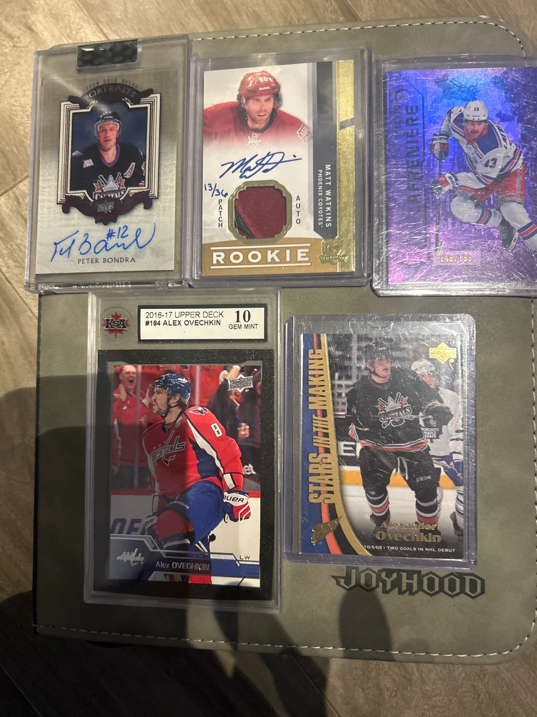 Hockey Trading Cards: Bondra, Watkins, Ovechkin