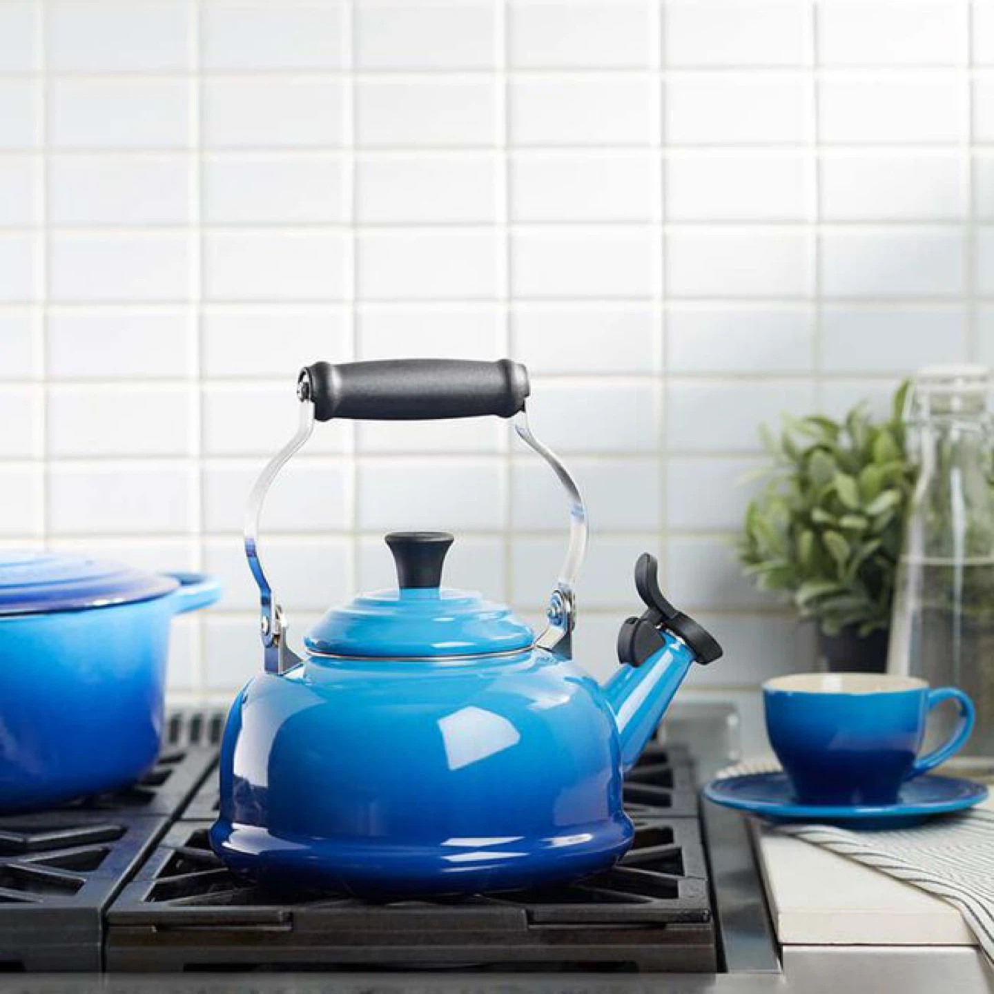 BNIB  Le Creuset Whistling Kettle - Blue