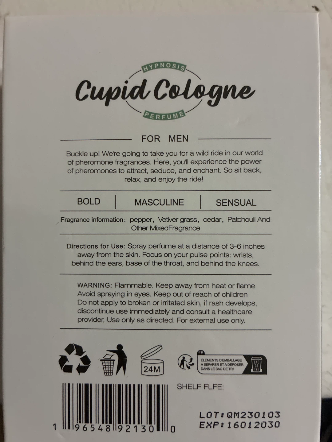 New Sealed Hypnosis Cupid Cologne for Men - photo 2