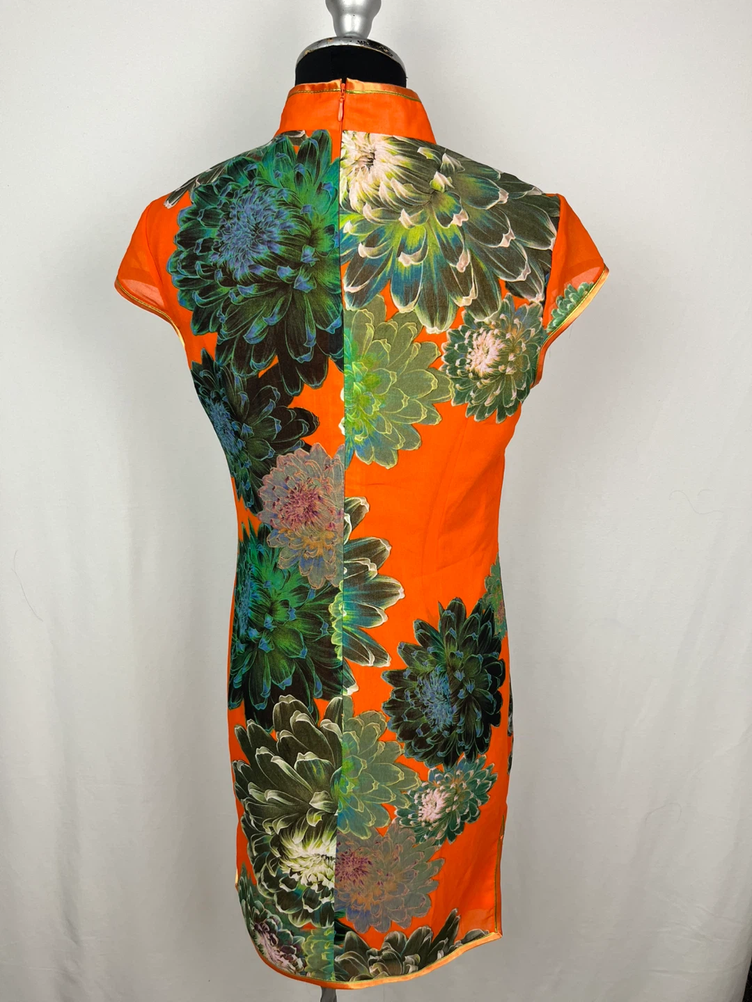 Floral Cheongsam Dress - Size X-Small - photo 2