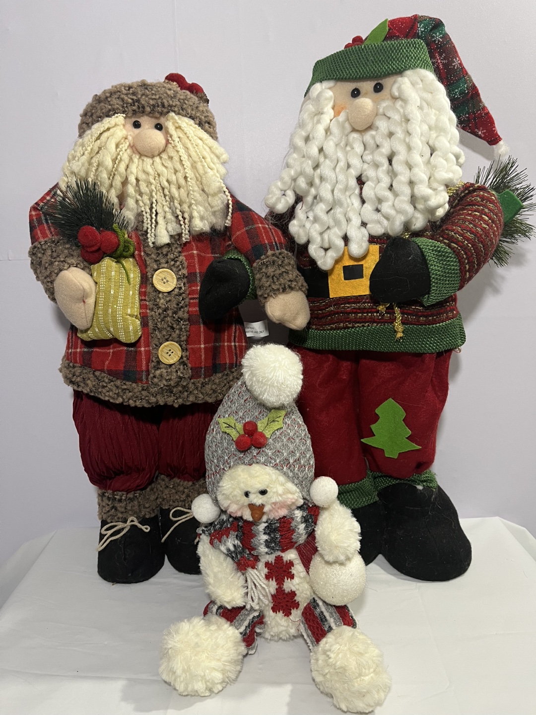 Christmas Santa & Snowman Figurines - photo 2