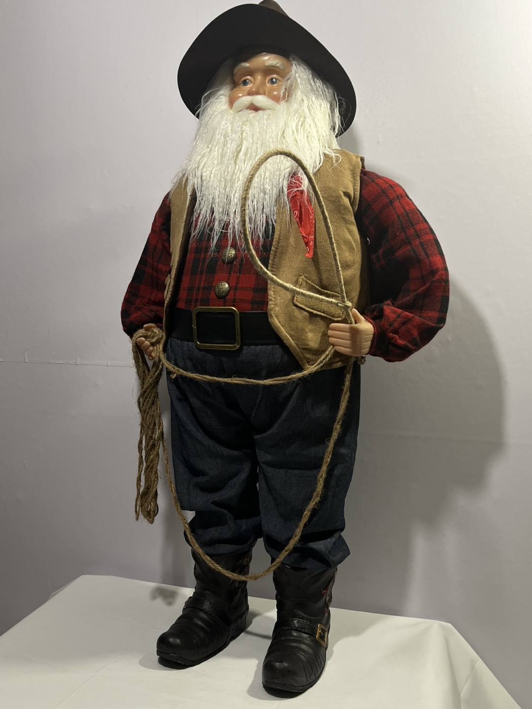 Cowboy 35” Santa Decoration - photo 2