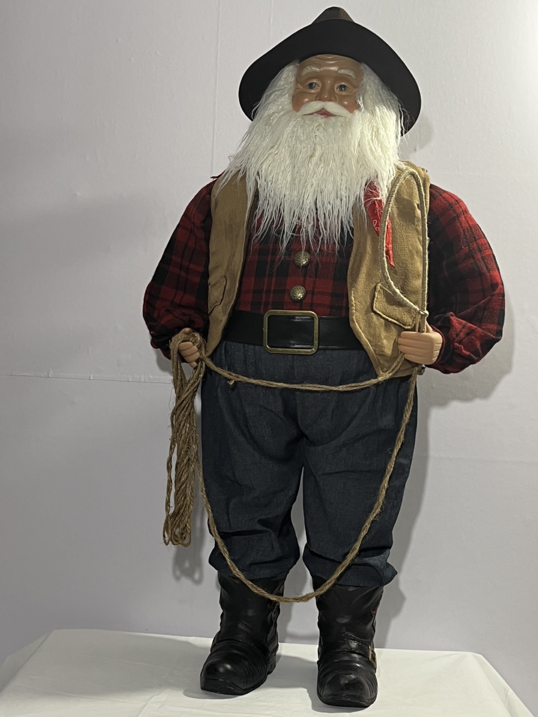 Cowboy 35” Santa Decoration