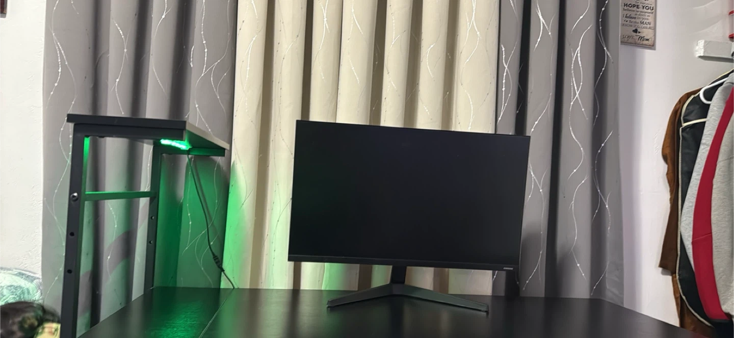 Black Metal Desk with Shelves