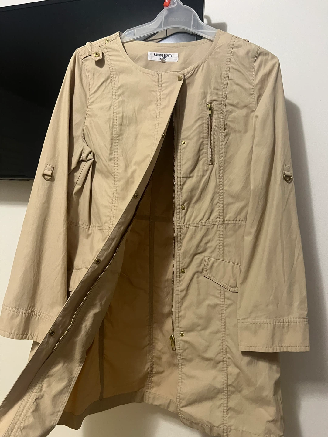 Natural Beauty Basic Beige Jacket - Size L - photo 2