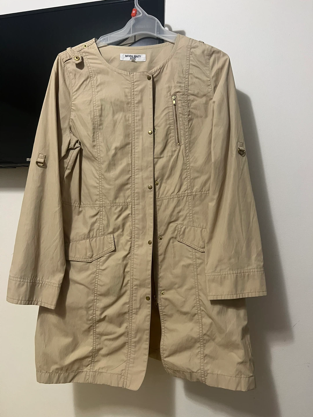 Natural Beauty Basic Beige Jacket - Size L