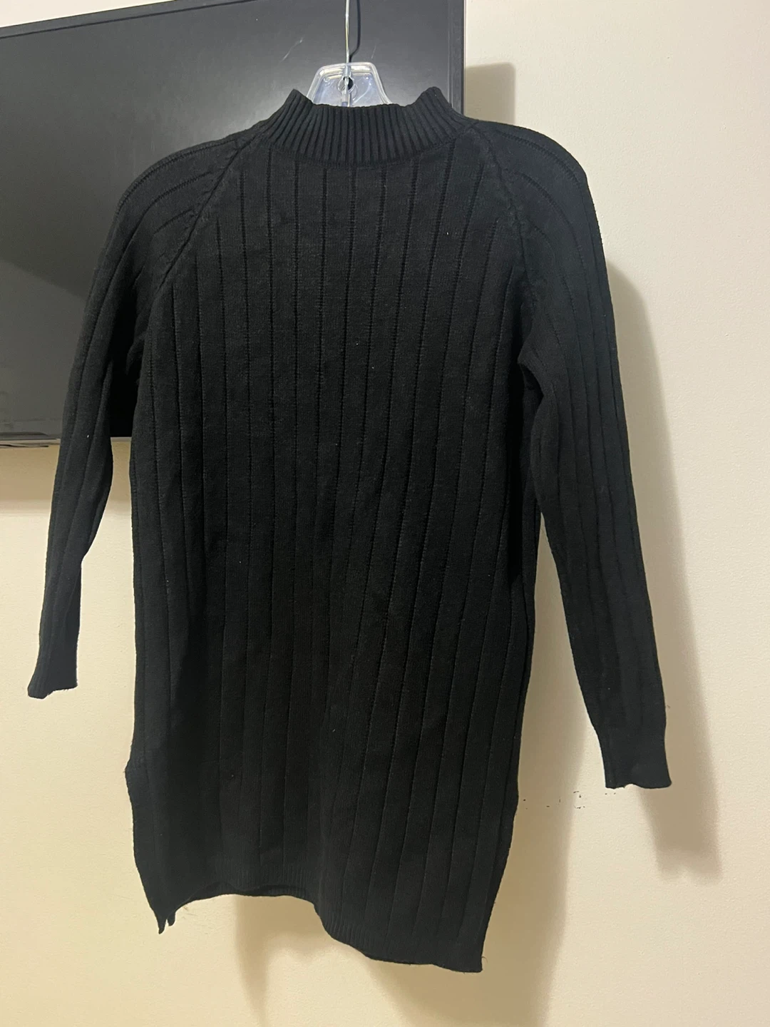 Black Knit Sweater Dress