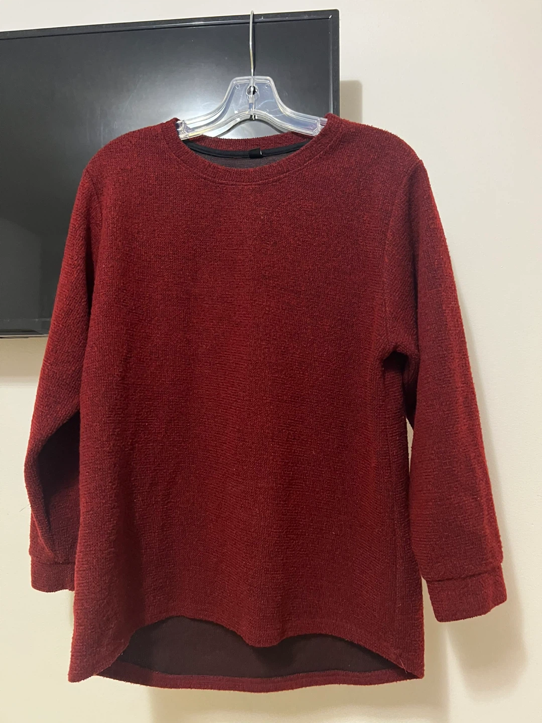 Burgundy Long Sleeve Top - Size XL - photo 3