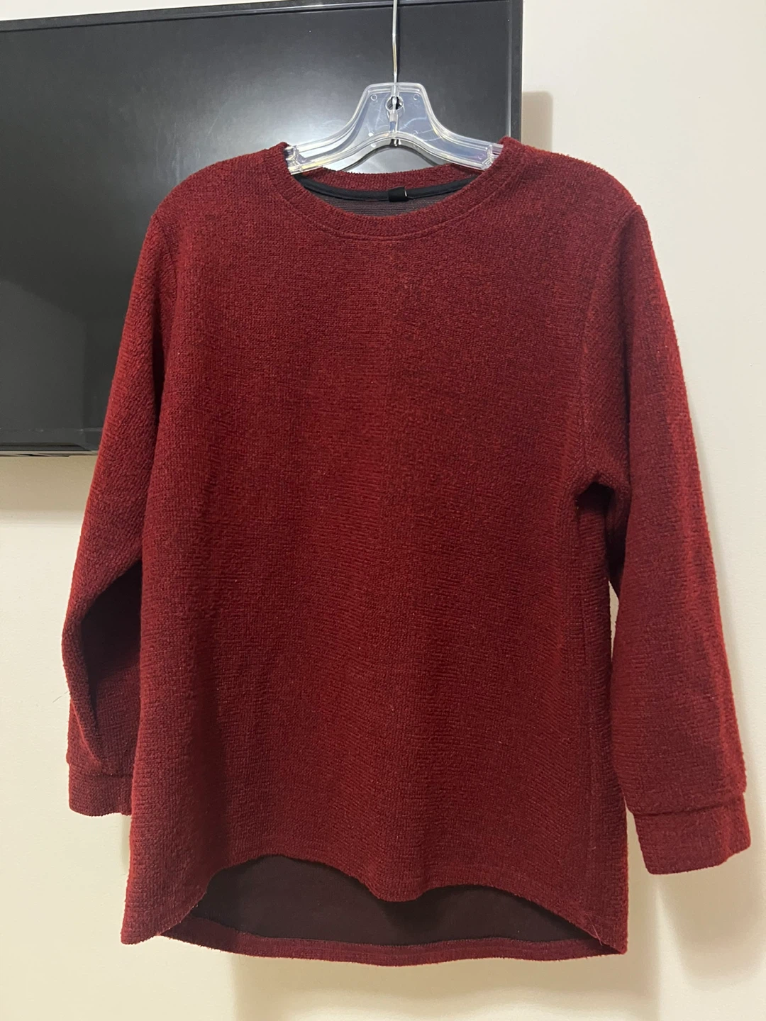 Burgundy Long Sleeve Top - Size XL - photo 2