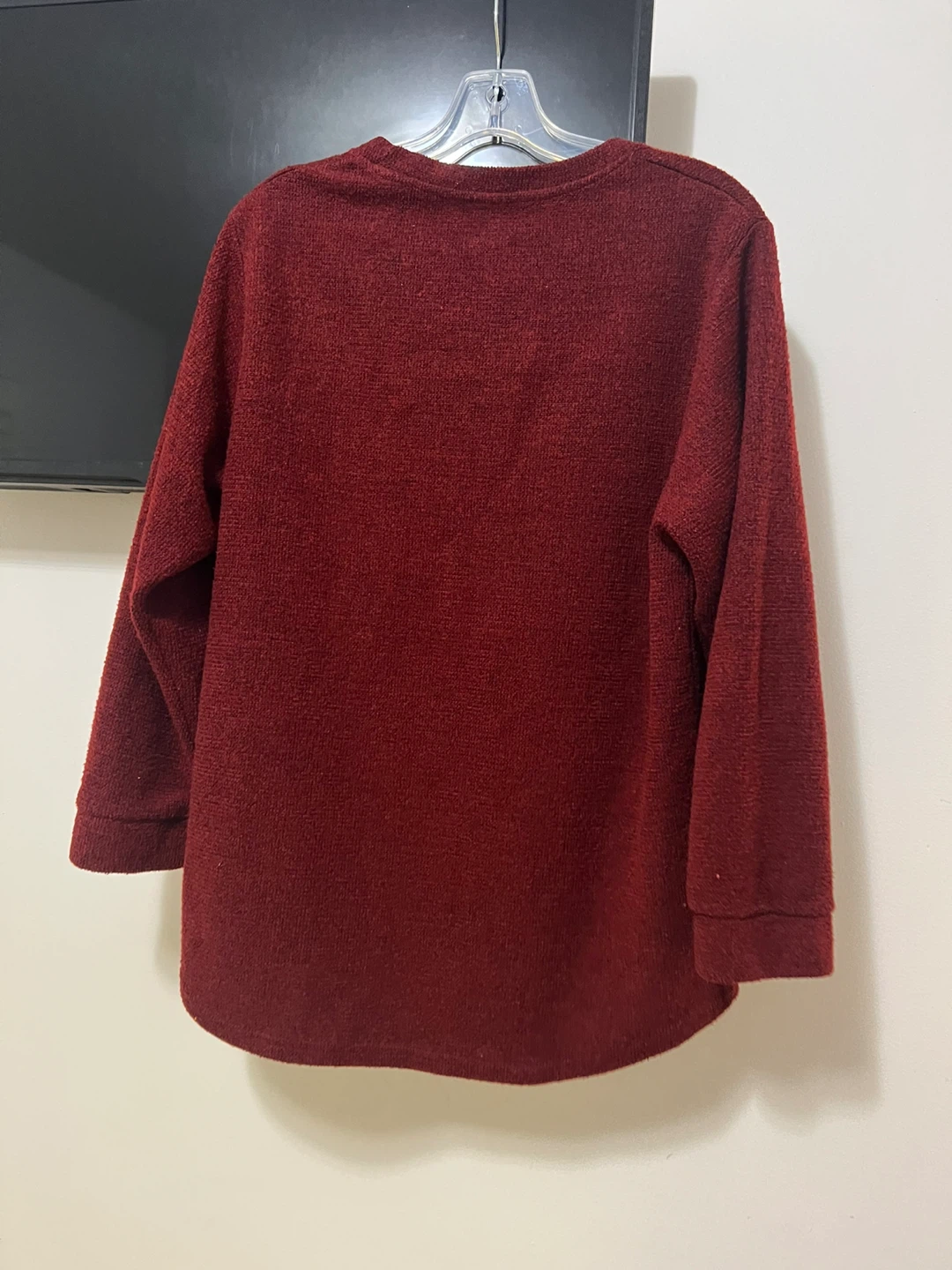 Burgundy Long Sleeve Top - Size XL - photo 4