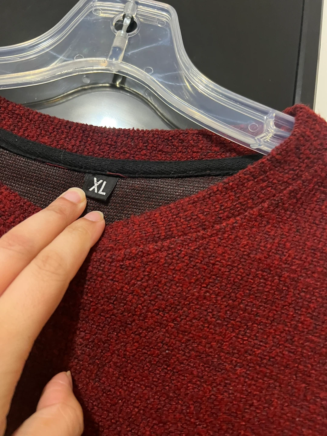 Burgundy Long Sleeve Top - Size XL - photo 5