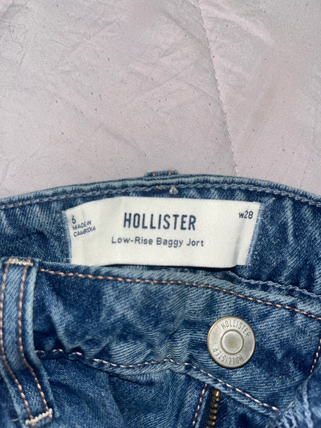 Hollister Low-Rise Baggy Jort, Size 6, W28 - photo 3