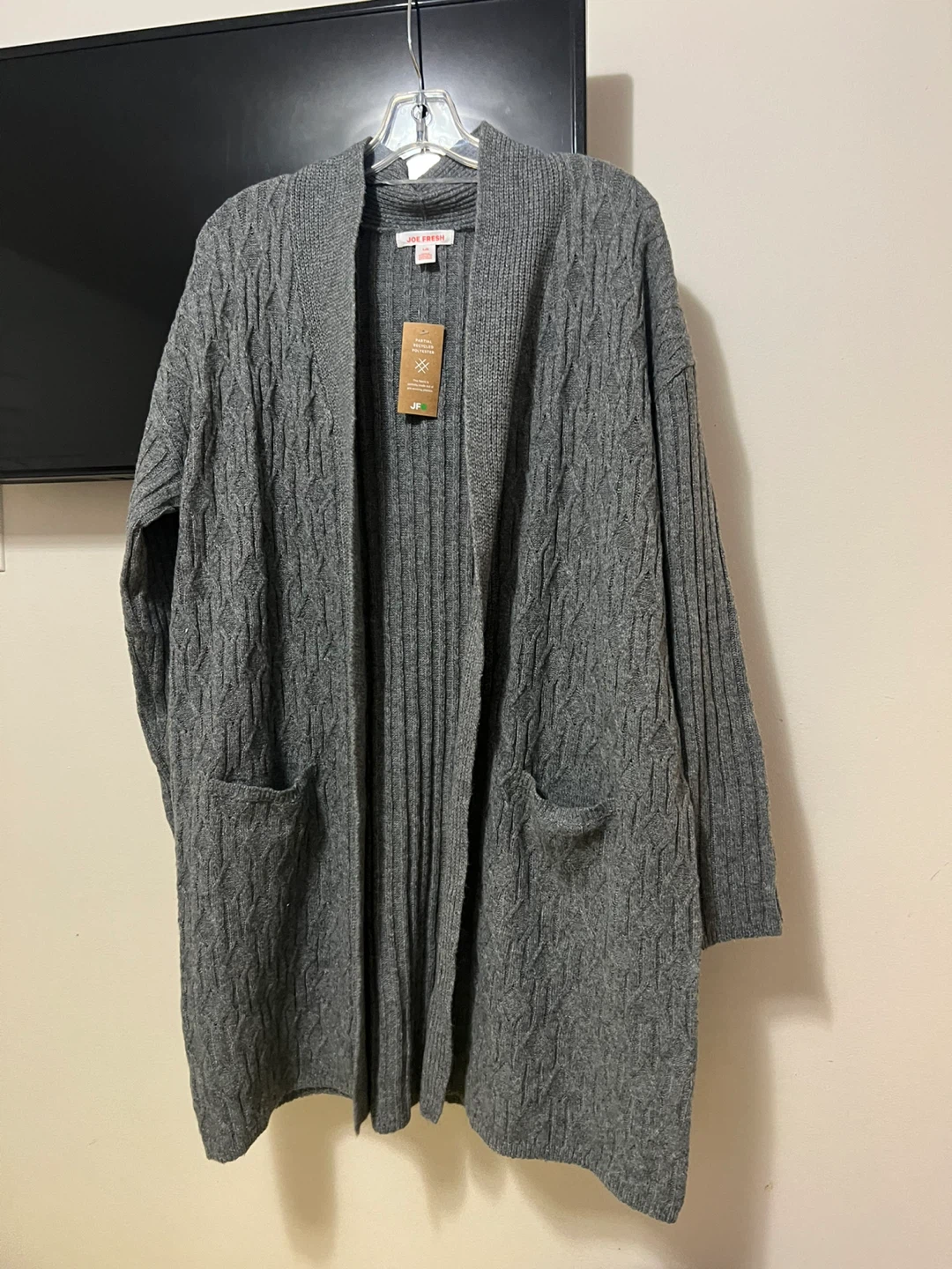 Joe Fresh Grey Knit Cardigan - L/G