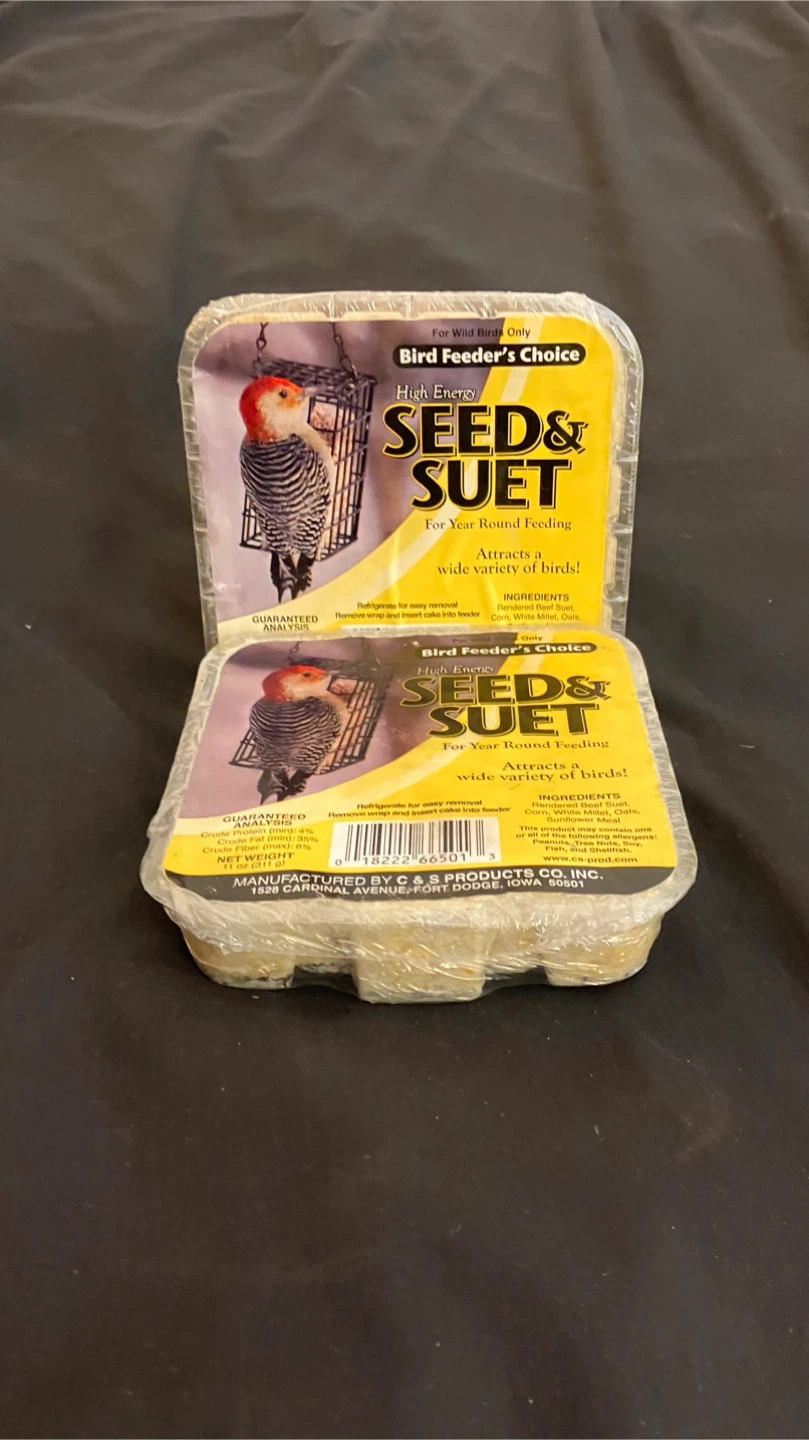 Pair Of Bird Feeder’s Choice 11 Oz. Seed & Suet Cakes - New - photo 4
