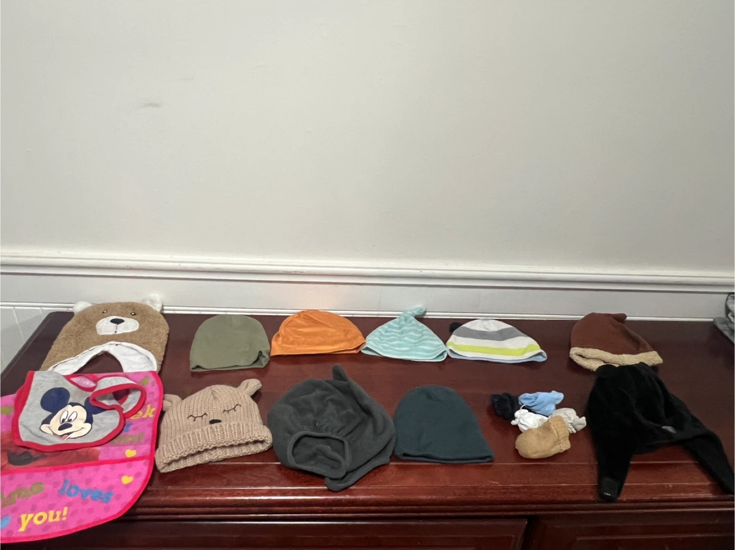 Baby Hats, Bib, Blankets & Underwear Bundle - photo 3