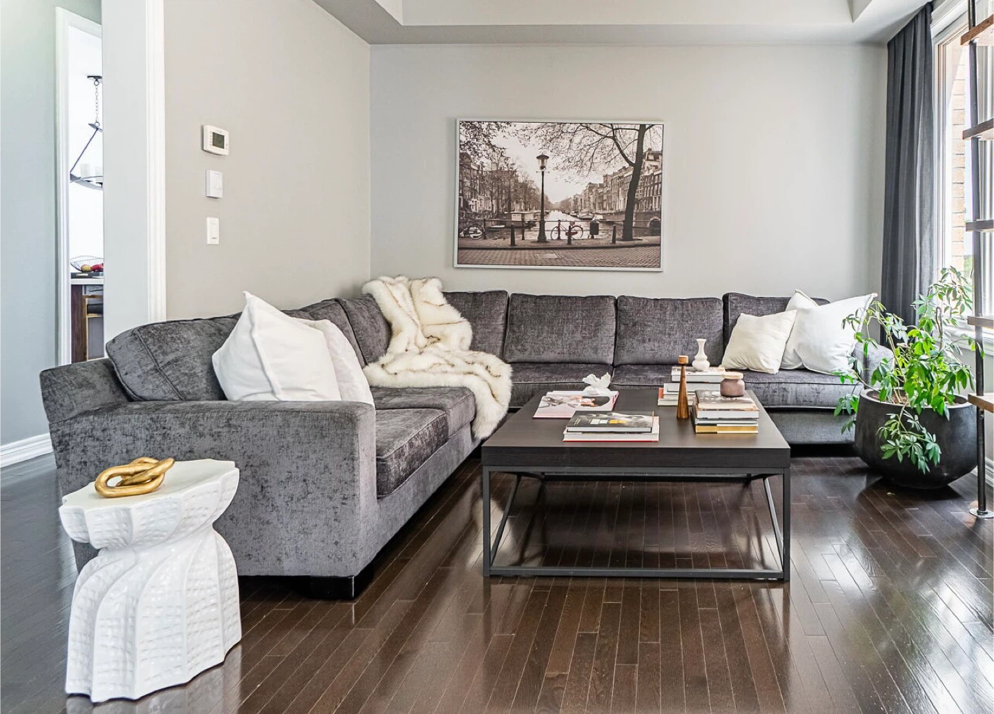 Grey Sectional Sofa - Urban Barn - photo 3