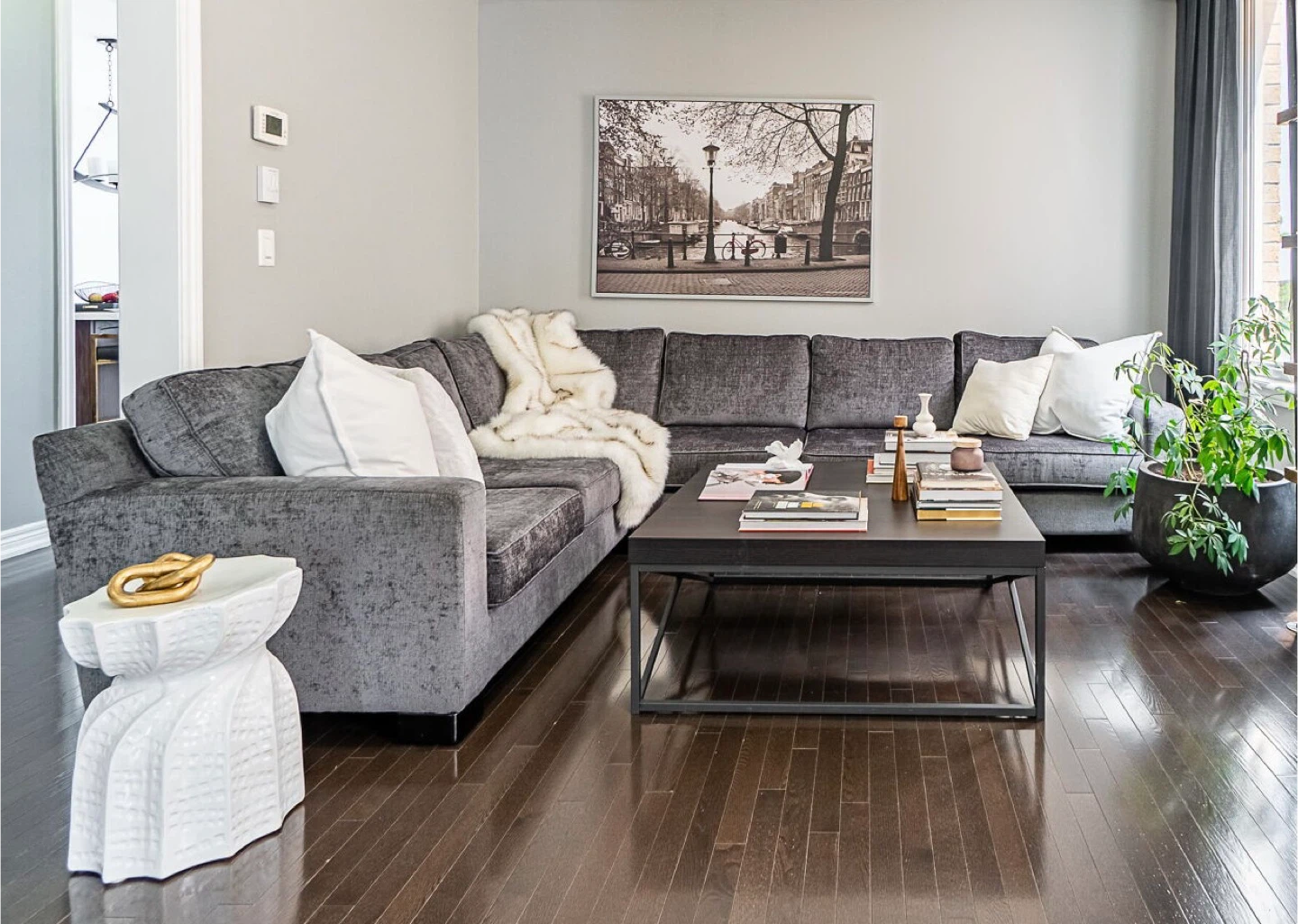 Grey Sectional Sofa - Urban Barn - photo 2