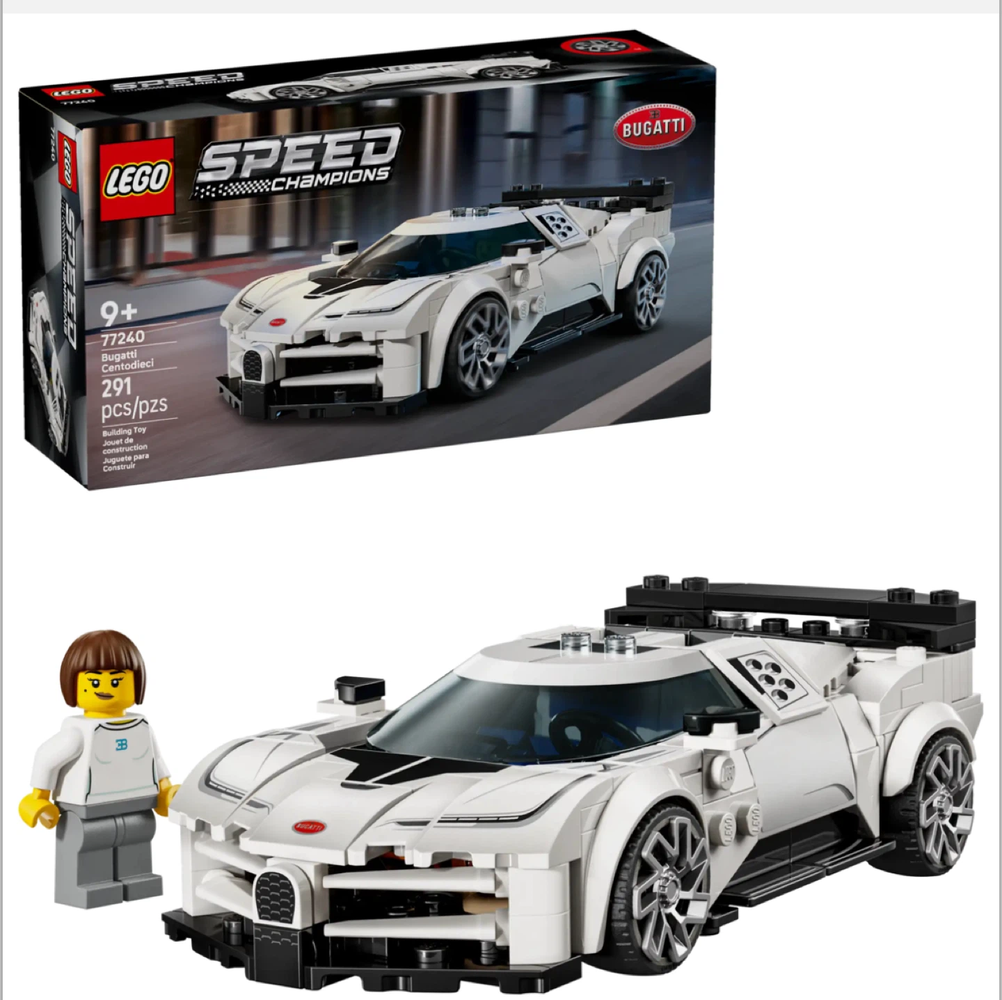New LEGO Speed Champions Bugatti Centodieci 77240