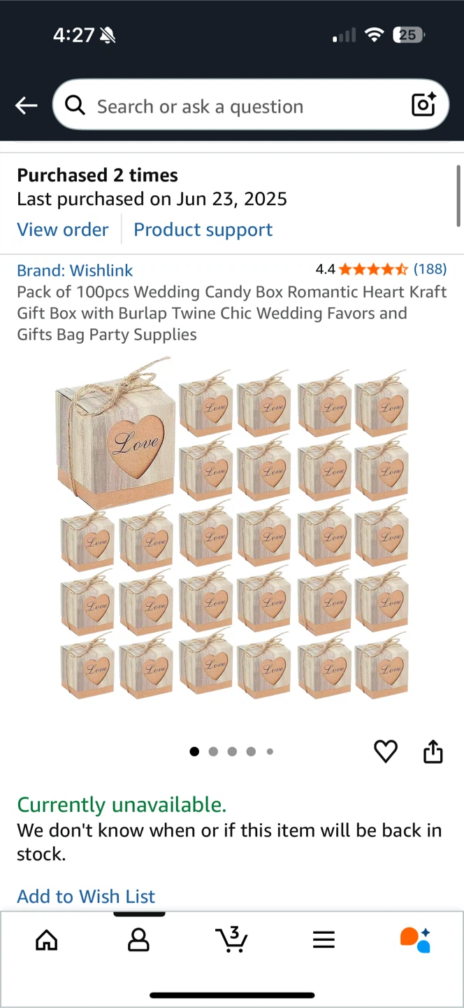 Wedding Candy Boxes