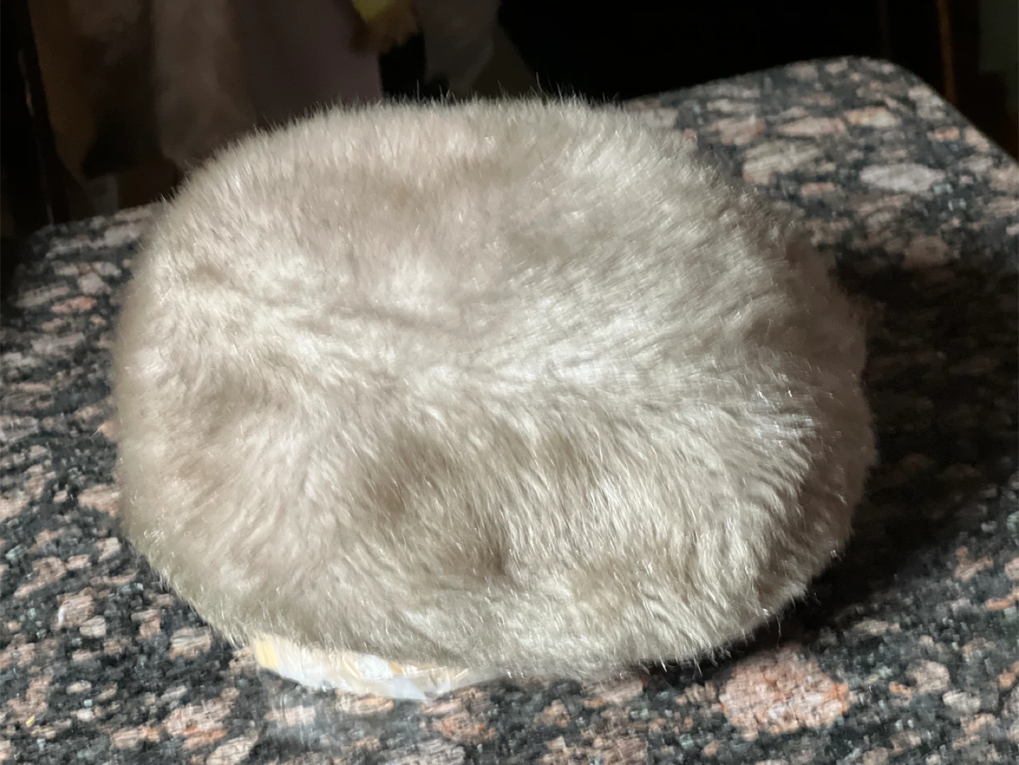 Faux Fur Pillbox Hat - Cream - photo 5