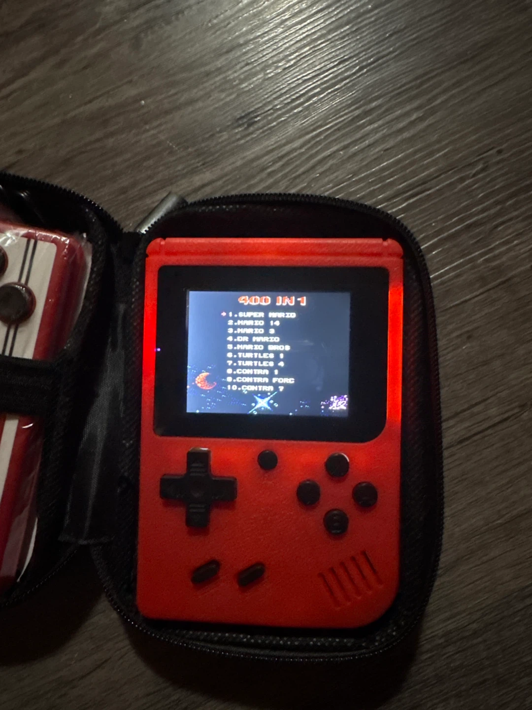 Red 400 in 1 Handheld Game Console with Controller - photo 2