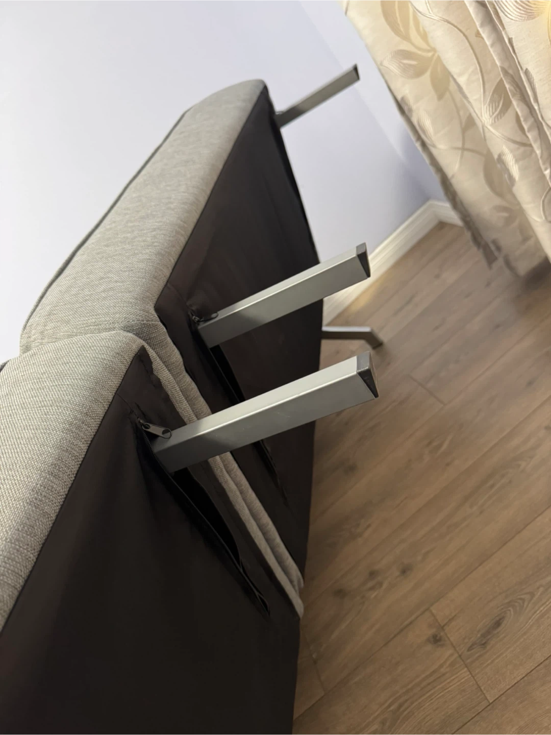 Grey Futon Sofa Bed - photo 5