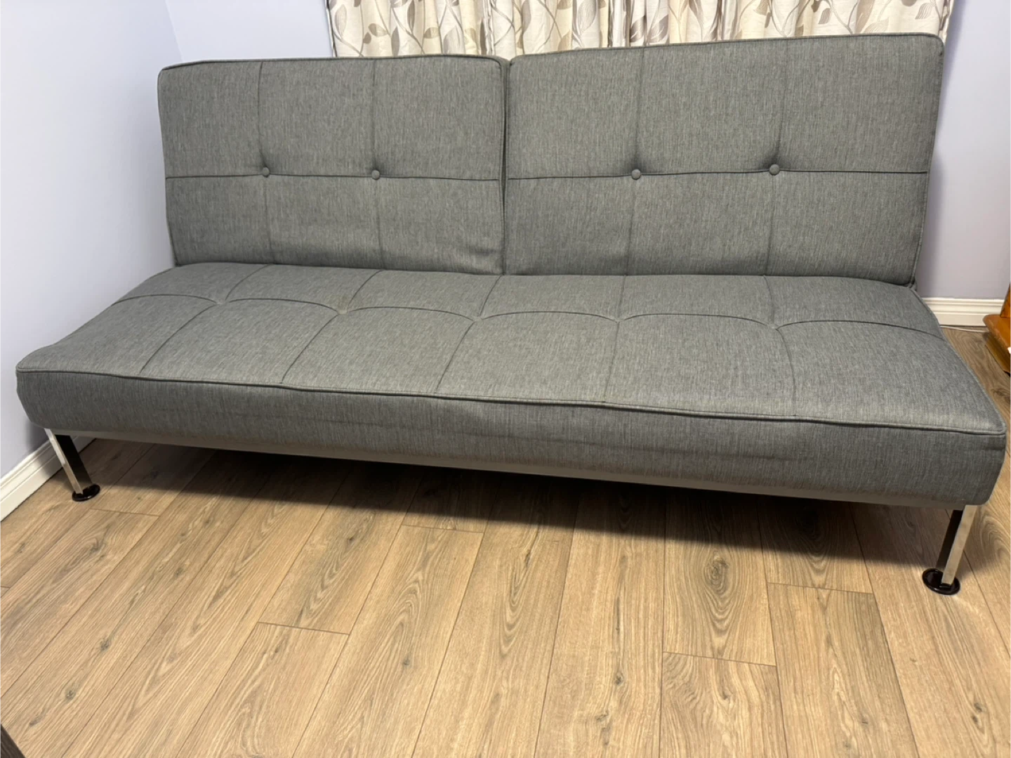 Grey Futon Sofa Bed - photo 2