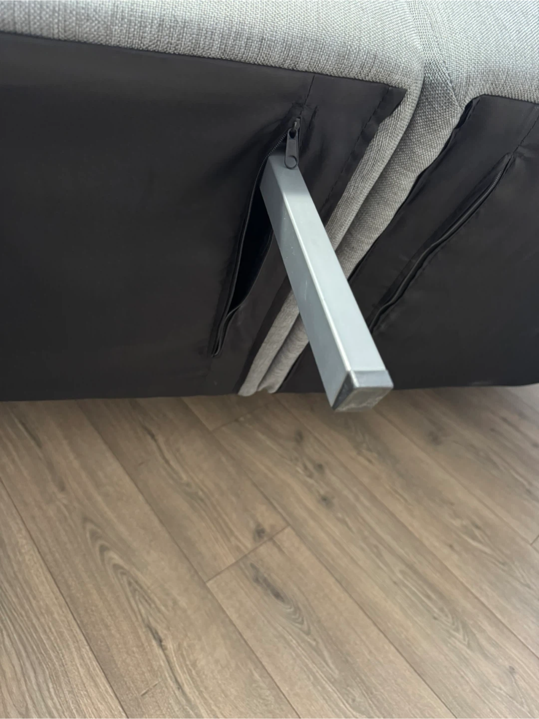 Grey Futon Sofa Bed - photo 4