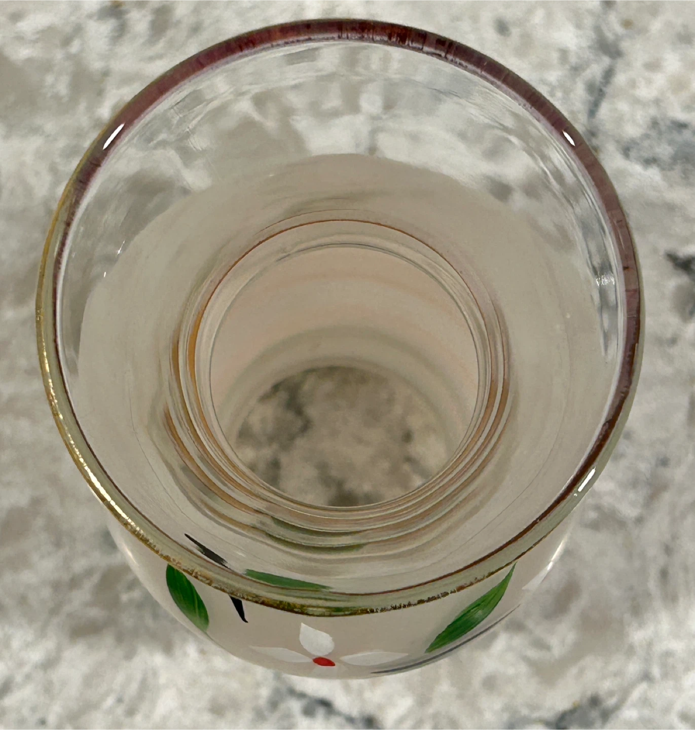 Small Floral Frosted Vase - photo 2