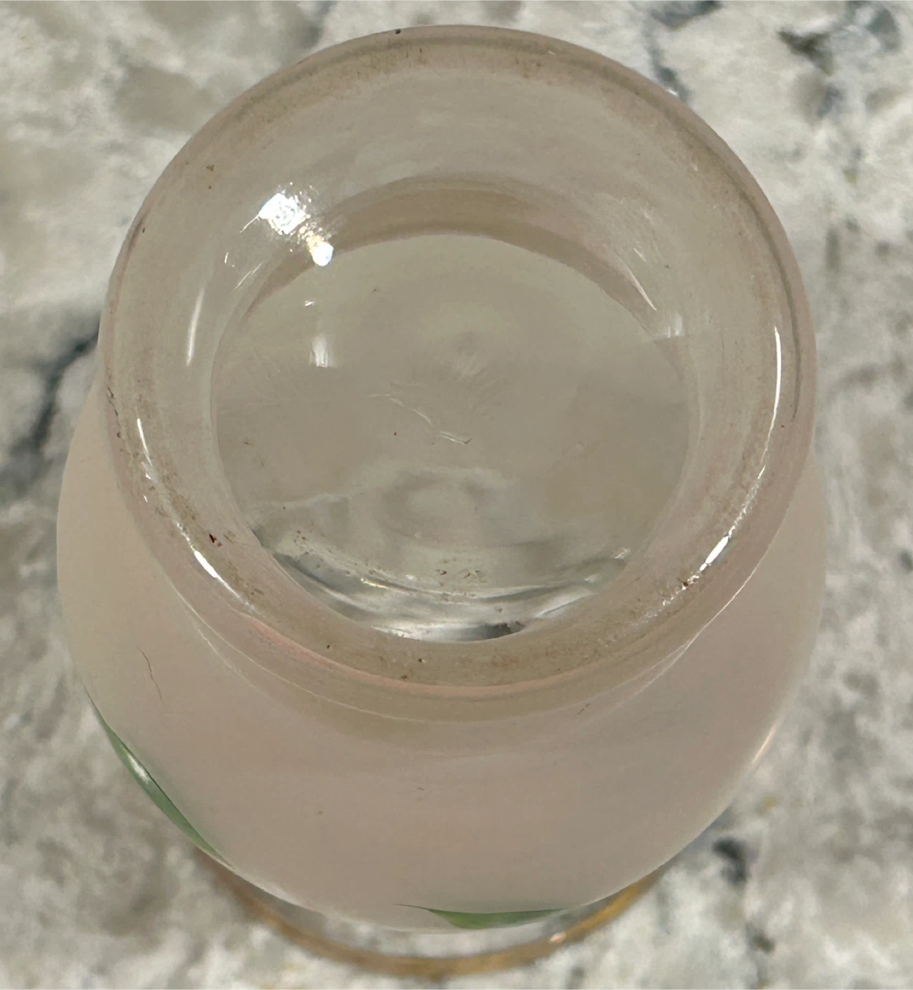 Small Floral Frosted Vase - photo 3