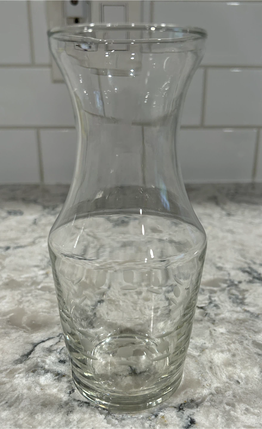 Clear Glass Vase - 6.5" Tall